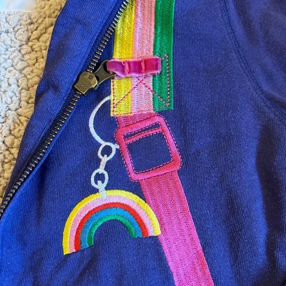 Mini Boden Sherpa Hoodie 8-9 - Picture 3 of 5